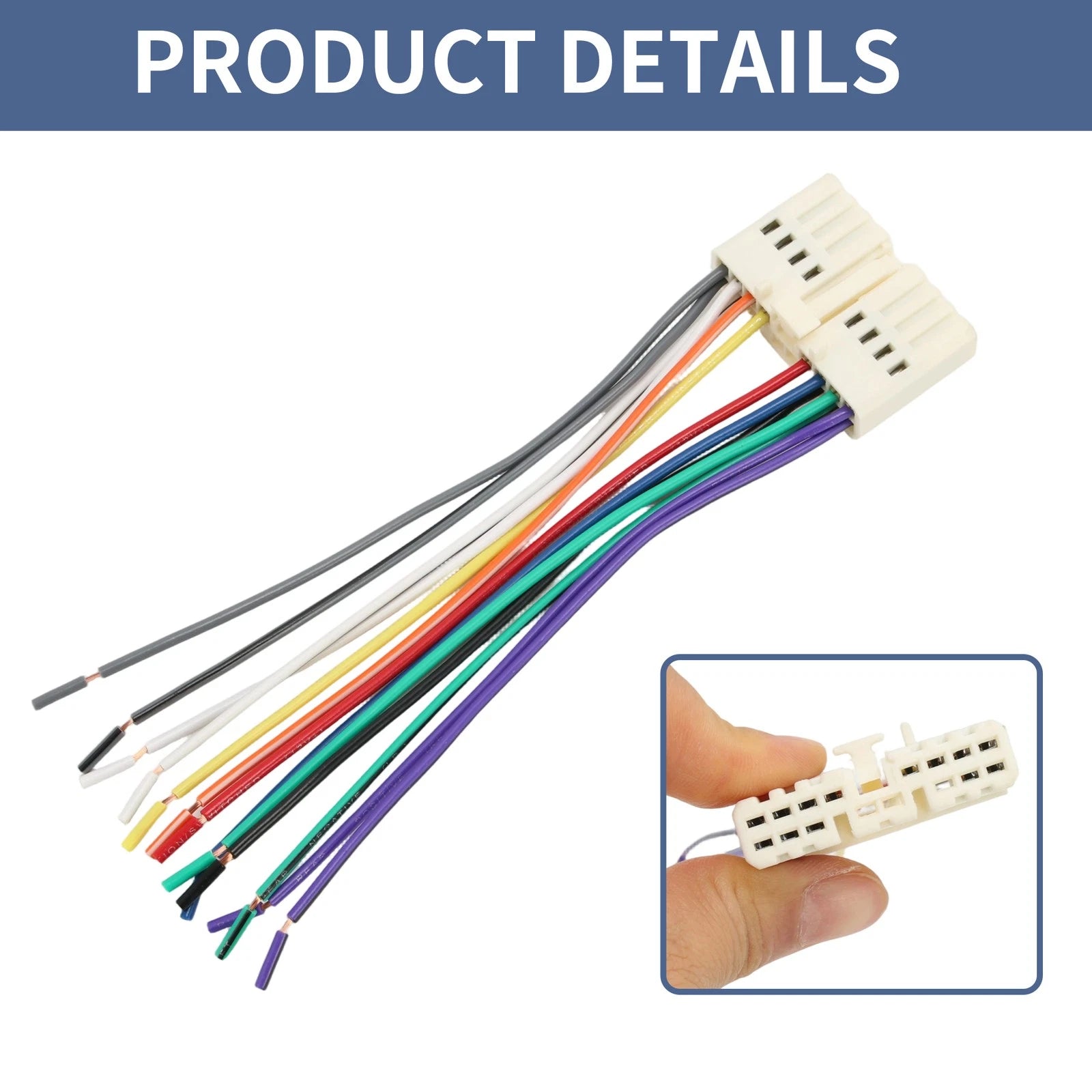 Set of 2 Car Stereo CD Player Wiring Harness 71-1720 for Honda Accord (1986–1997)