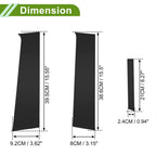 6 Pcs Pillar Window Trim for Chevy Aveo (2012–2023) Black