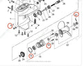 Lower Gearcase Seal & O-ring Kit 346650130, 3C7014030 for Tohatsu Outboard (–)