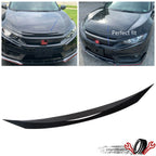 Front Hood Bumper Upper Trim for Honda Civic (2016–2021) Gloss Black