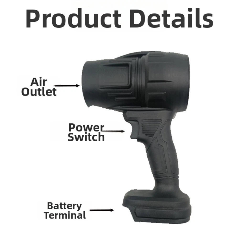 Blower Fan for Water Dust Removal with High Pressure Motor (No Batteries)