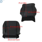 Set of 2 Leather Seat Covers for Acura RDX (2007–2012) Perforated Black
