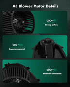 HVAC Heater Blower Motor Fan for Volkswagen Golf Audi TT (2000–2007) 700158