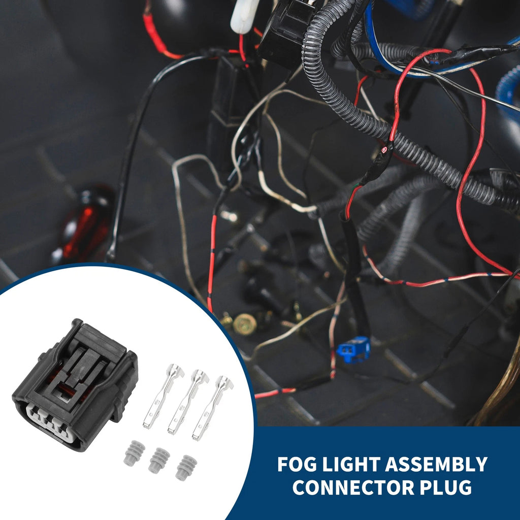 3Pin Fog Light Assembly Connector Plug for Honda Acura 