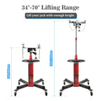 2X 1100 LBS 2 Stage Hydraulic Transmission Jack for Universal