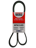 Bando 6PK2105 Serpentine Belt for Ford Mazda Ranger B2300 L4 2.3L (2001–2011)