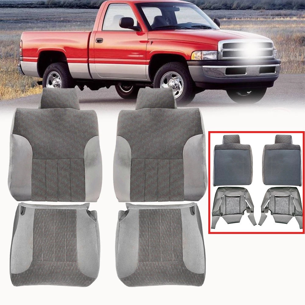 Set of 2 Cloth Seat Covers for Dodge Ram 1500 2500 (1994–1997)