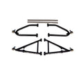 Set of 2 LSR Lone Star DC-4 Long Travel A-Arms & Elka Stage 4 Shocks for LTR450 (2006–2009)