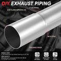 18" Long 18-Gauge Mild Steel Exhaust Pipe (DIY) 2" OD