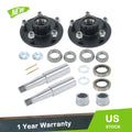 2 Pack Round Spindle for Trailer Hub and Brake Assembly 5 on 5" (1.75" x 3.37")