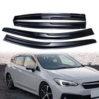 Mugen Style Window Visors Rain Guard for Subaru Impreza Hatchback (2017–2023)