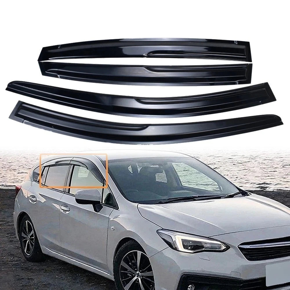 Mugen Style Window Visors Rain Guard for Subaru Impreza Hatchback (2017–2023)