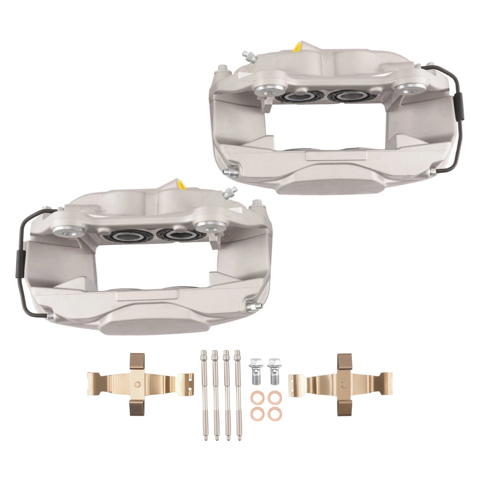 Set of 2 Front Left & Right Disc Brake Calipers for Porsche Macan (2015–2020)