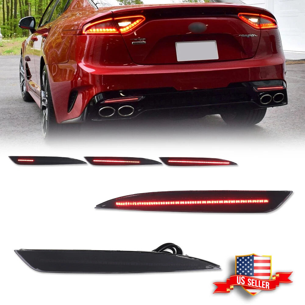 2X Smoke Red LED Tail Brake Signal Lights for Kia Optima K5 (2016–2018)