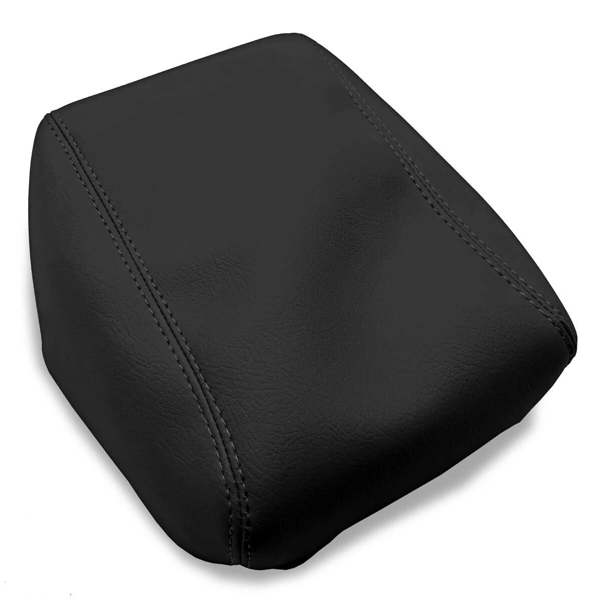 Center Console Lid Armrest Cover for Honda CR-V (2017–2021) Black PVC Leather