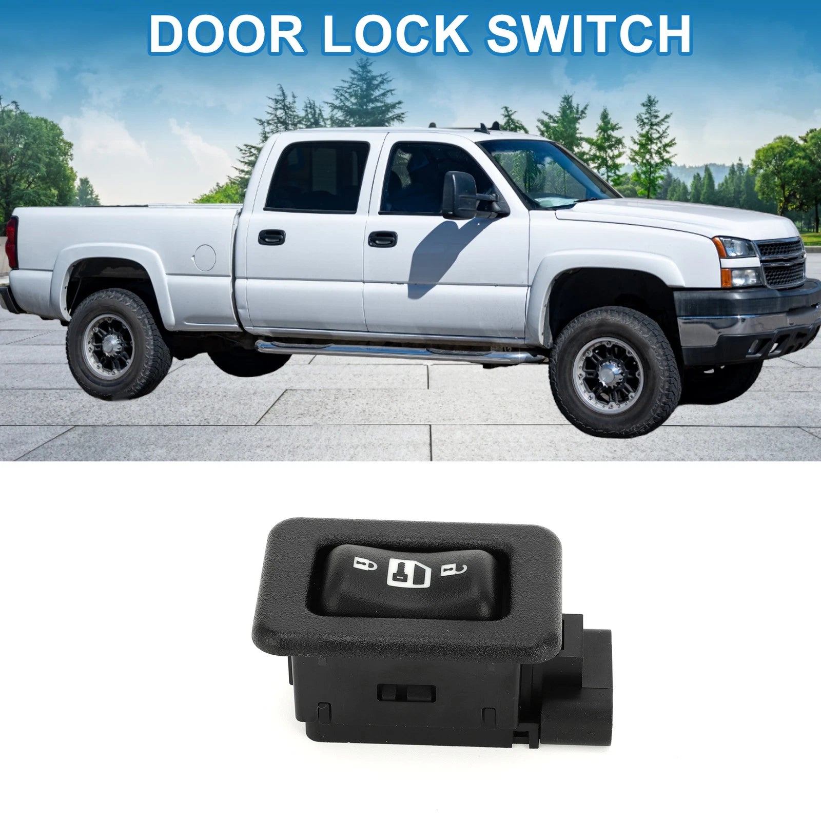 Door Lock Switch for Chevrolet Silverado 1500 2500 3500 (2007–2019)