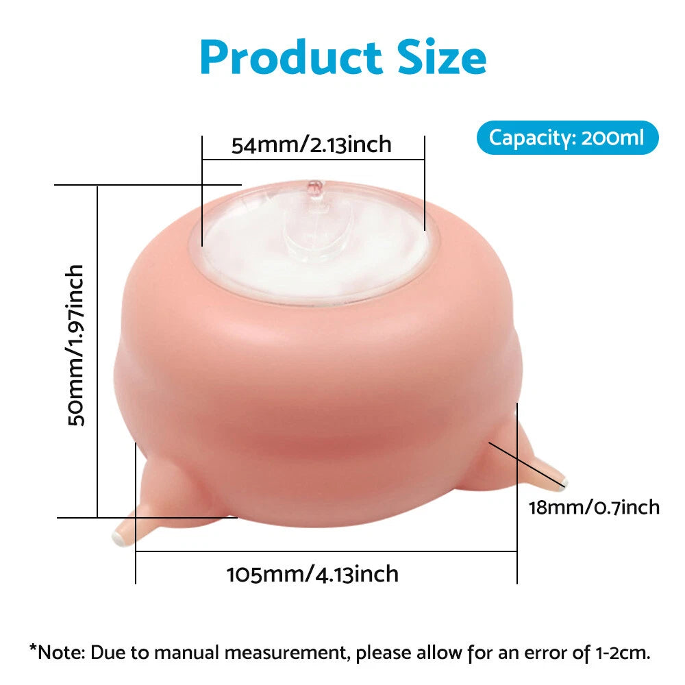 Pet Milk Feeder Nipple for Puppy Newborn Nurse Station Silicone Bowl