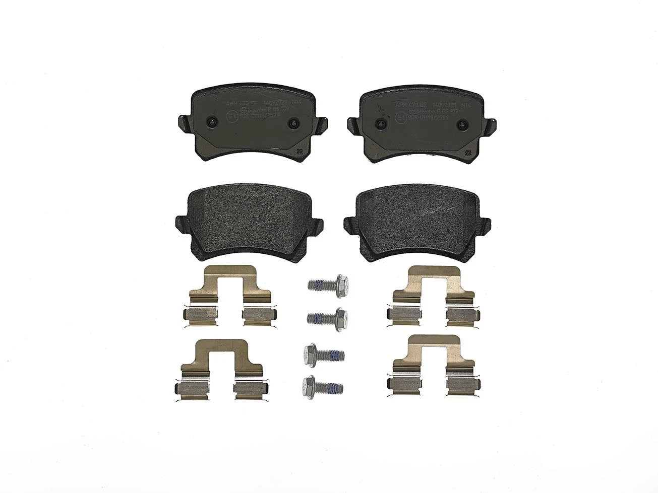 Set of 4 Brembo Rear Low Metallic Disc Brake Pads P85109 for Audi Q3, Volkswagen CC (2011–2020)