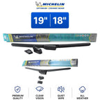 Set of 2 Michelin Optimum+ 19"/18" Ceramic Beam Wiper Blades for