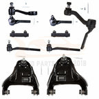 Set of 10 Front Ball Joints & Upper Control Arms for Chevy Blazer (1998–2005)