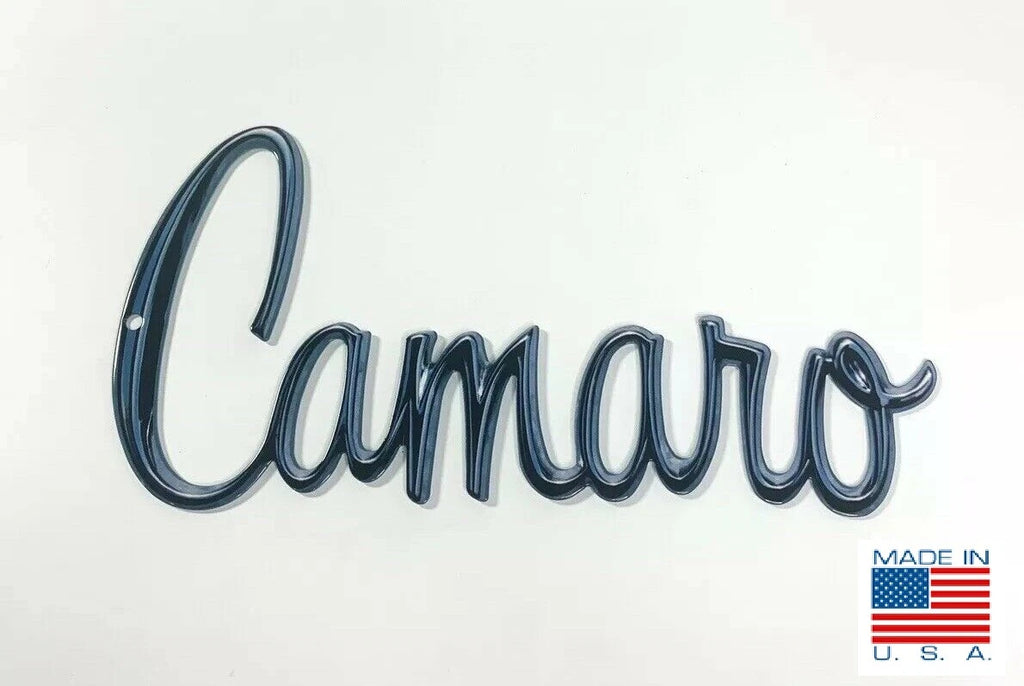 Metal Emblem Sign Script Logo for Chevrolet Camaro (1970–1974)
