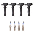 Set of 4 Ignition Coils & Spark Plugs for Mazda CX-7 (2007–2012)