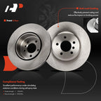 Front & Rear Disc Brake Rotors & Ceramic Pads for BMW 640i (2013–2017)