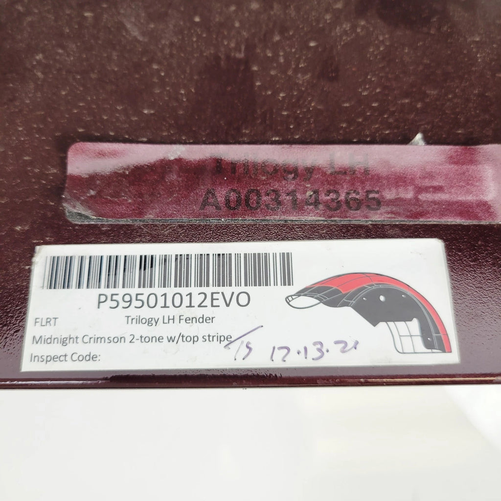 LH Rear Fender for Harley Freewheeler RG3 (2015–2024) OEM Midnight Crimson