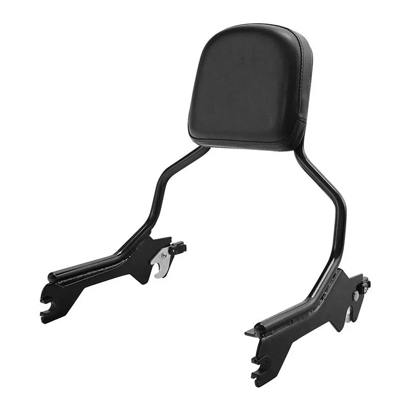 Black Sissy Bar Backrest Docking Hardware for Harley Fat Boy Breakout (18-25)
