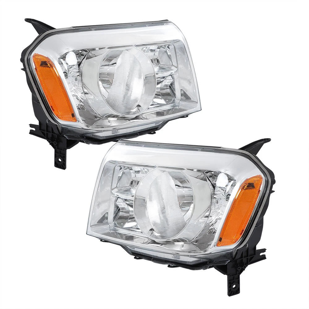 Set of 2 Halogen Headlights for Honda Pilot (2009–2011)
