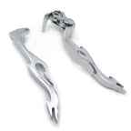 Custom Chrome Brake Clutch Flame Lever for Suzuki GSXR 600 750 (2004–2005)