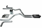 2.5" Dual Exhaust Kit for Dodge Ram 1500 (2019–2025) - 2 Chamber Slash Tips