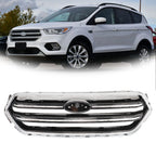 Front Grille Bumper for Ford Escape (2017â2019) Black Chrome