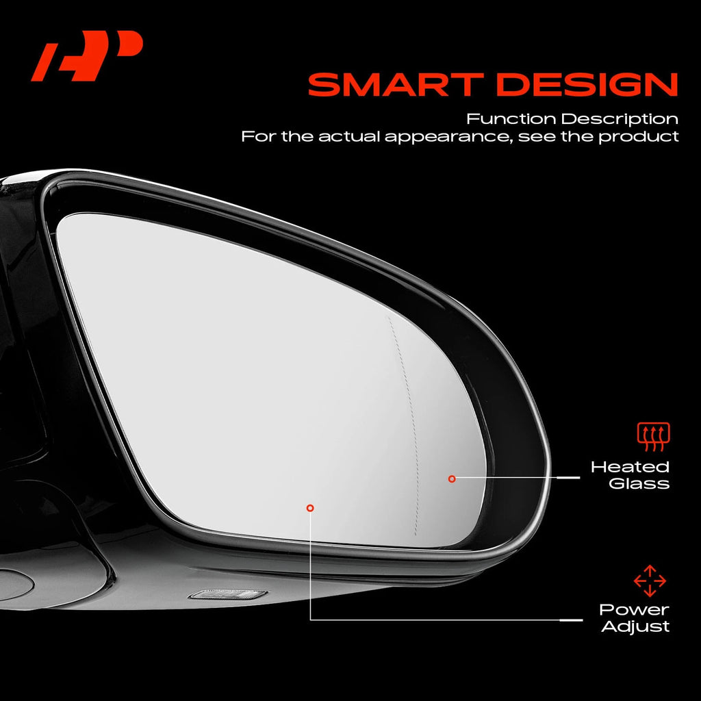 Passenger Power Mirror w/ Manual Fold for Toyota Tundra (2007–2013)