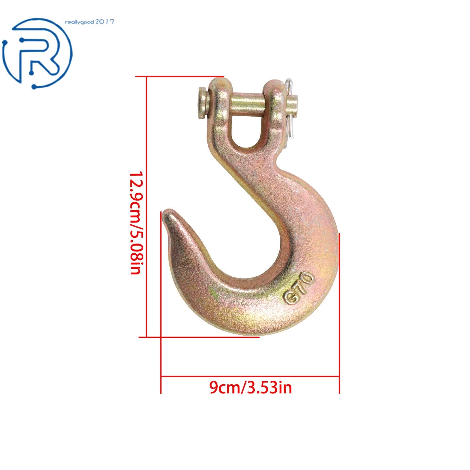 20PCS Clevis Grab Hooks for Wrecker Tow Chain Flatbed Truck Trailer
