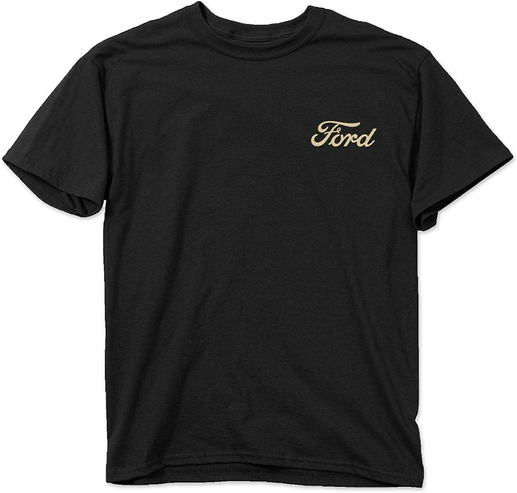 Ford Truck T-Shirt Black Camouflage American Flag Graphic (1949)