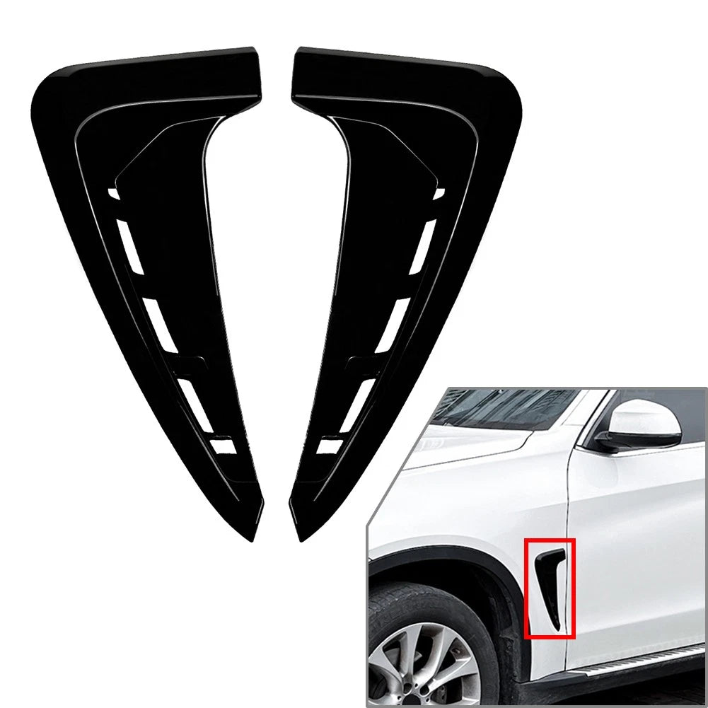 Front Side Fender Air Vent Trim Cover Gloss Black for BMW X5 F15 (2014–2018)