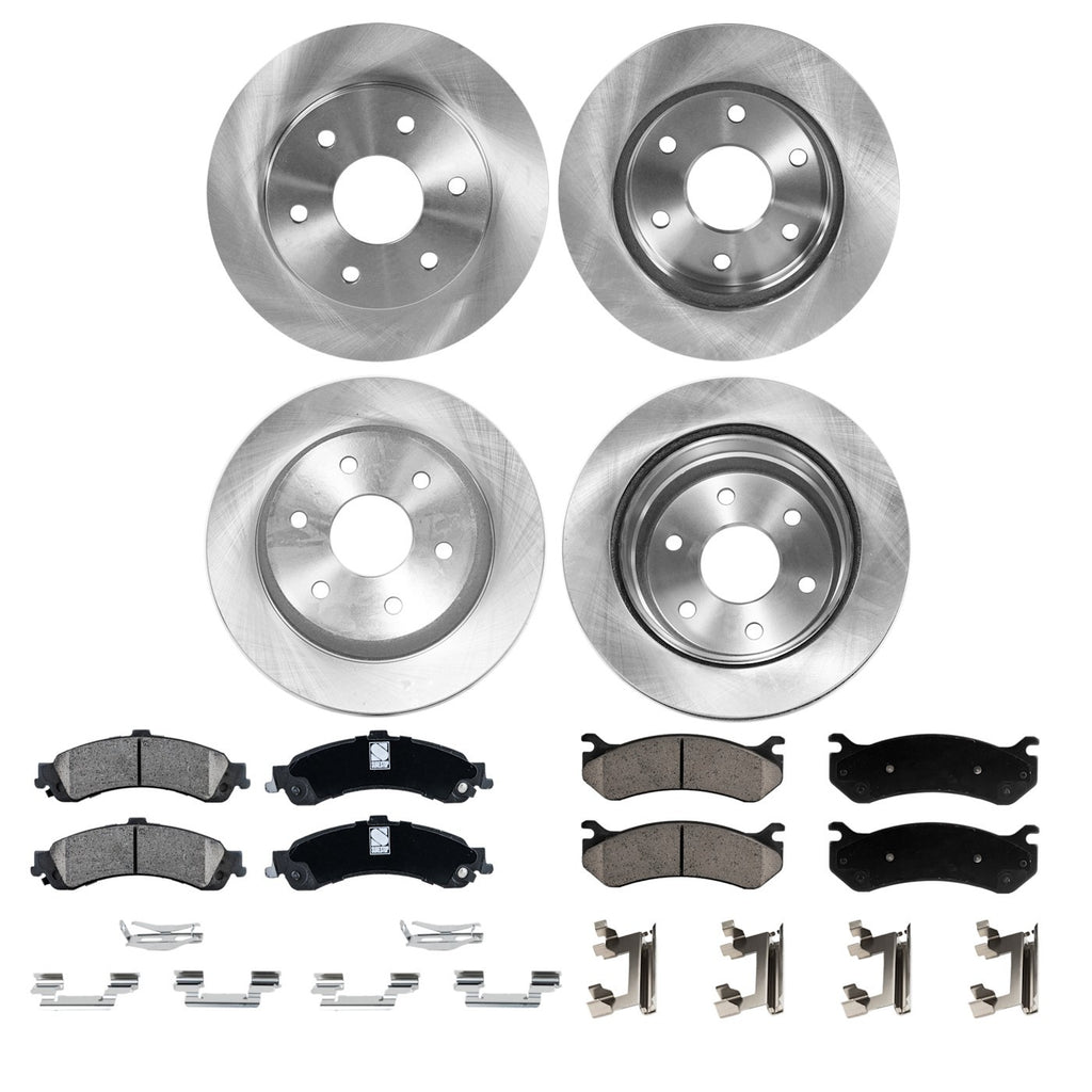 Brake Rotor and Pad Kit for Chevrolet Suburban 1500, Tahoe, GMC Yukon