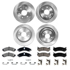 Brake Rotor and Pad Kit for Chevrolet Suburban 1500, Tahoe, GMC Yukon