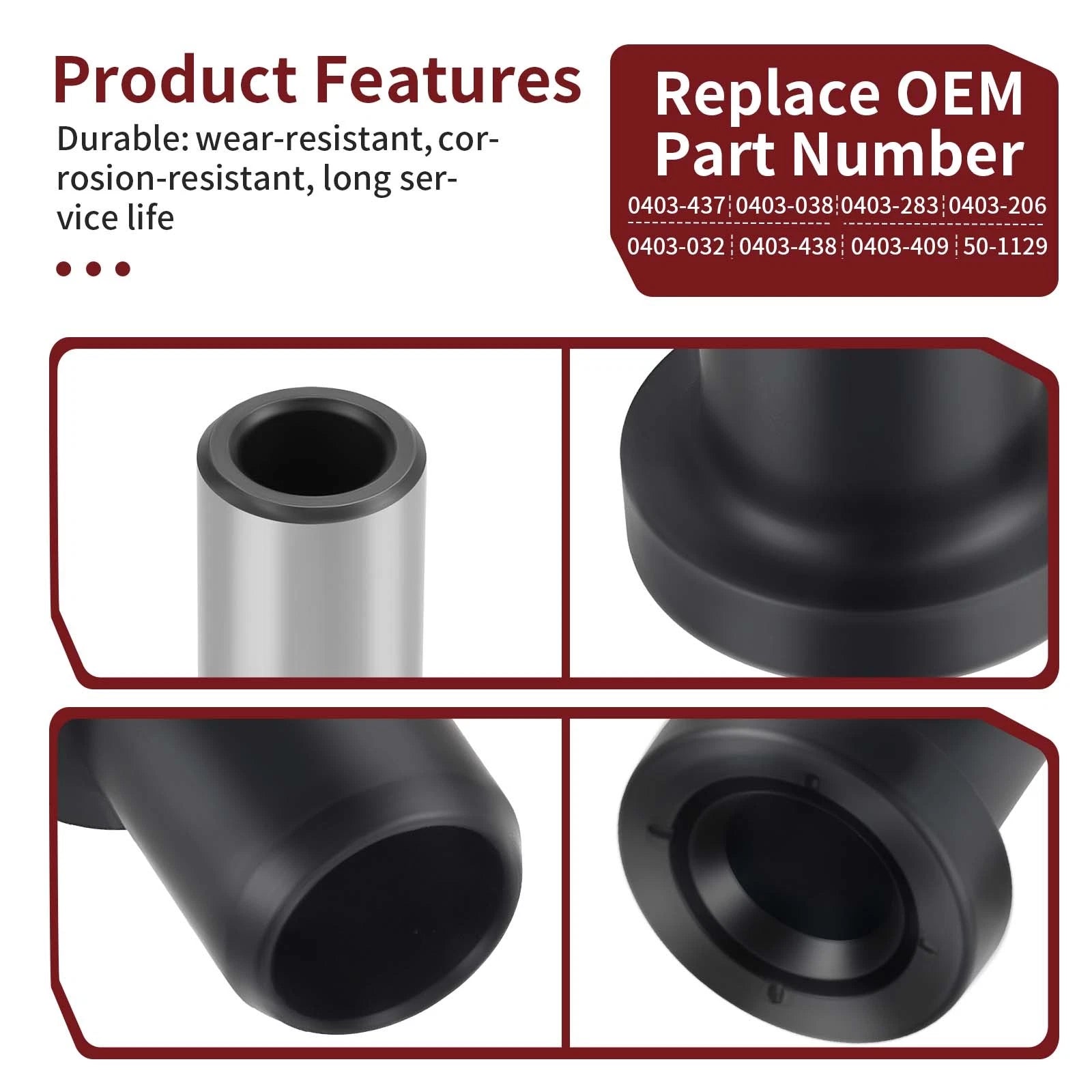 Rear Suspension Bushing Collar Kit for Arctic Cat Prowler 550 650 700 (2007–2018) 50-1129