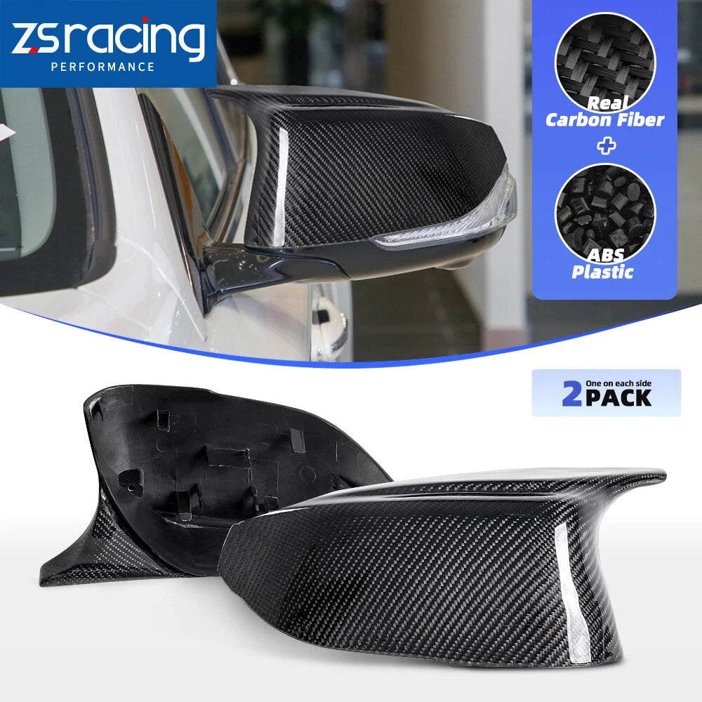 Carbon Fiber M3 Style Side Mirror Cover Caps for Infiniti Q50 (2014–2018)