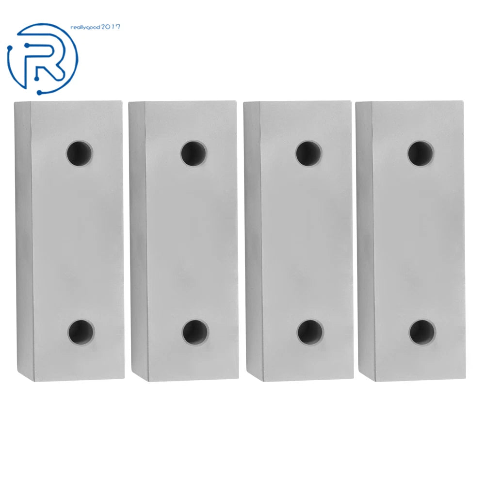 Set of 4 Aluminum Machinable Soft Clamps for 6" Mill Vises