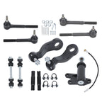 Set of 11 Front Tie Rods, Pitman, Idler Arm, Sway Bar for Chevrolet Tahoe (1995–2000)