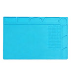 Blue Silicone Heat Resistant Soldering Mat 320 x 230 mm ESD Protection
