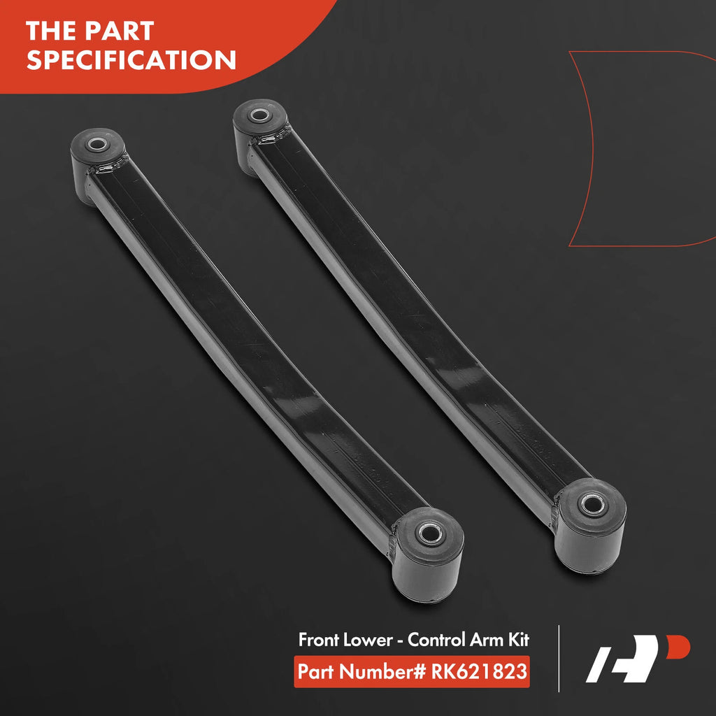 2X Front Lower Control Arm Kit for Jeep Wrangler (2007-2017)