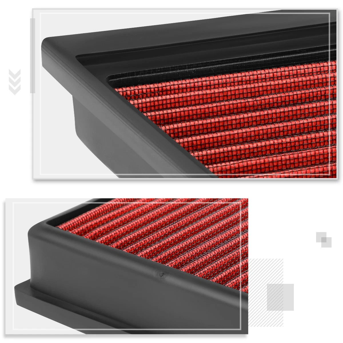 Headlight Lamps for Chevy Silverado (2007–2014) Black Housing Amber Corner