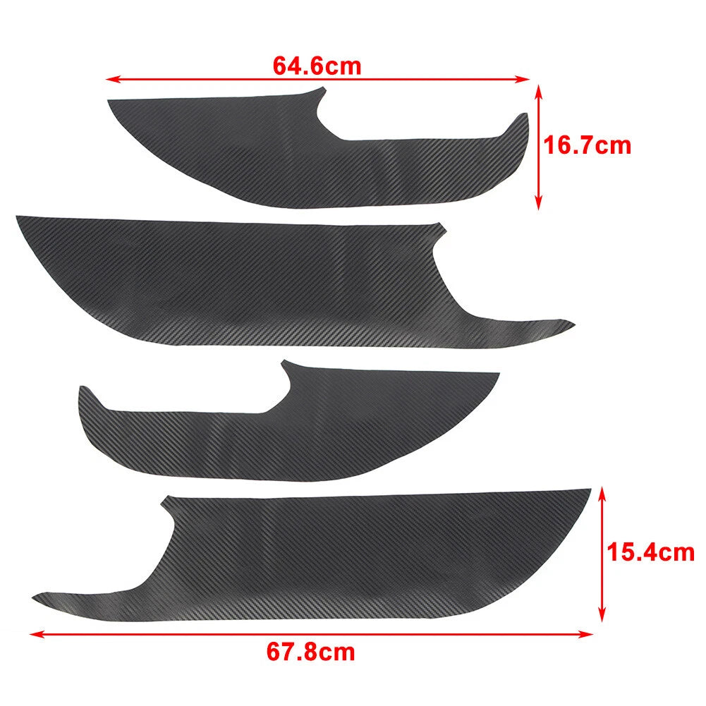 Set of 4 Door Anti Kick Pad Protection Covers for Toyota RAV4 (2019–2022)