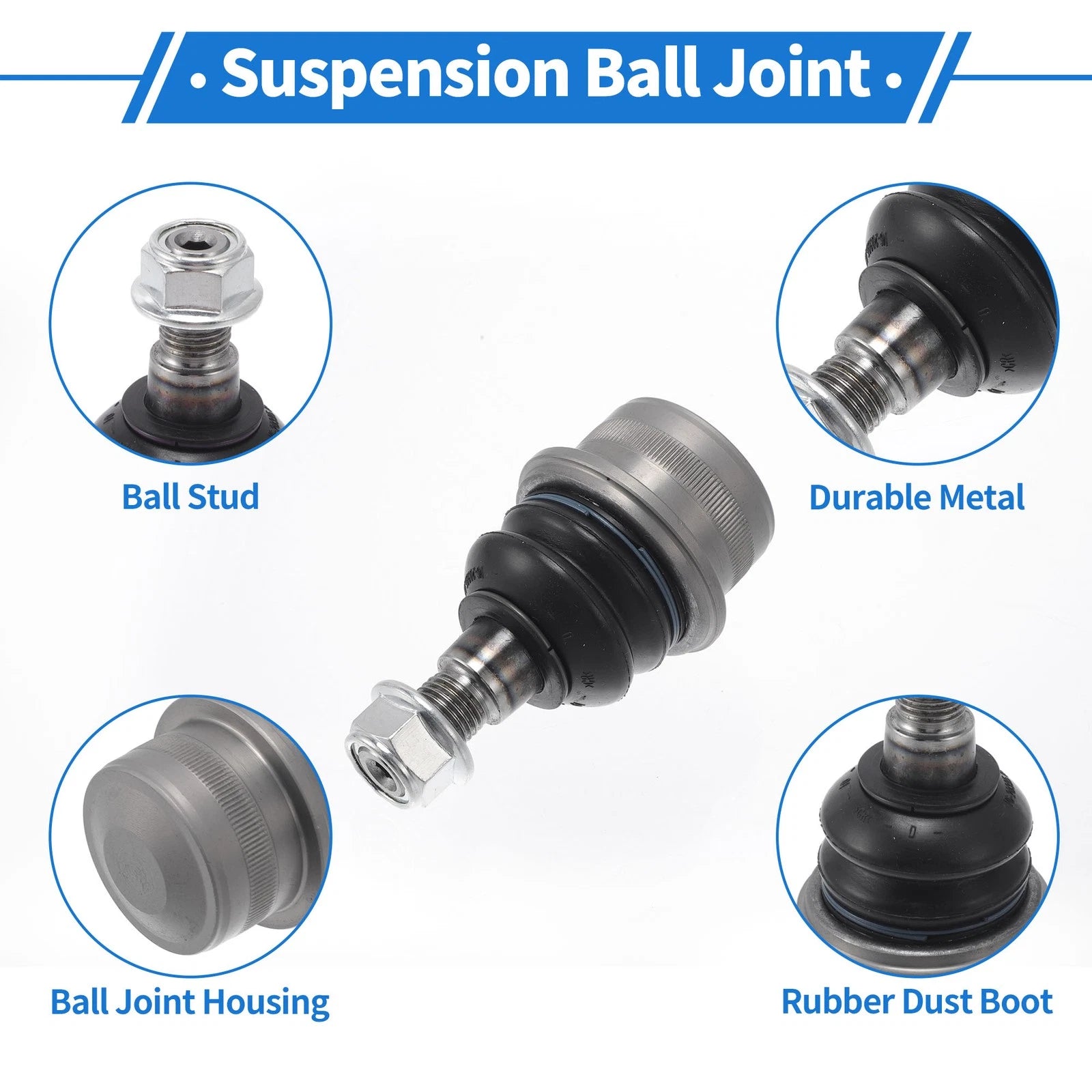 2X Front Lower Ball Joints for Mercedes-Benz SL550 (2007–2012) No.K500056