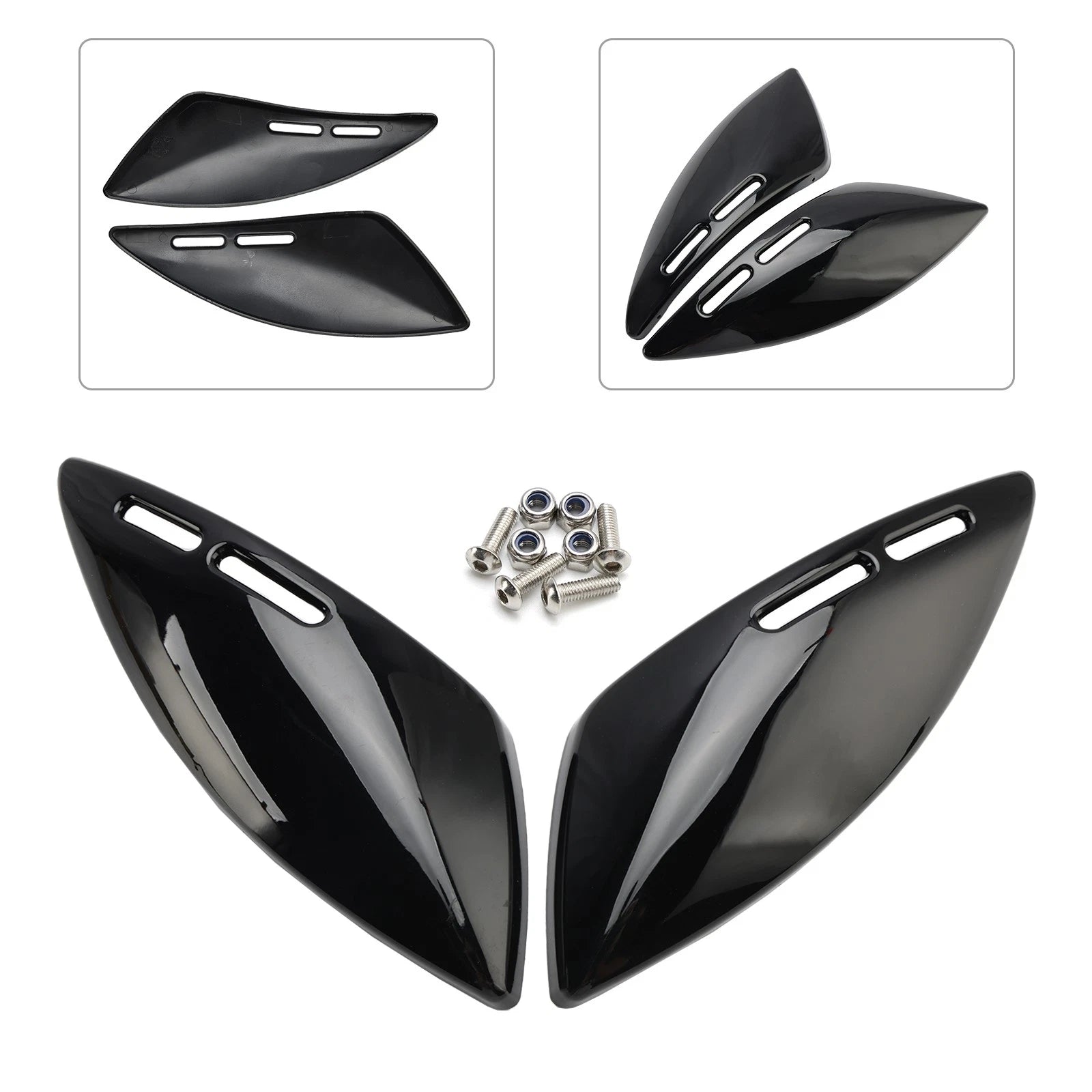 Gas Tank Side Cover Panel for Kawasaki Z900RS (2018–2024) Black