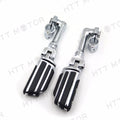 Adjustable Foot Pegs 1" for Triumph Rocket Yamaha (Chrome)